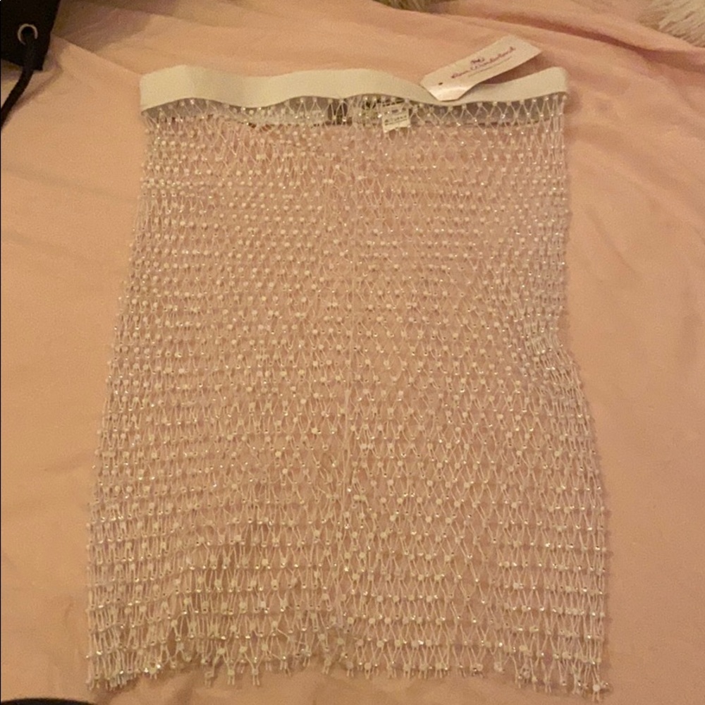 Rave wonderland crystal skirt